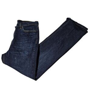 Levi Jeans Mens Size 33 X 30 Straight Leg Mid Rise Dark Wash Denim Pants